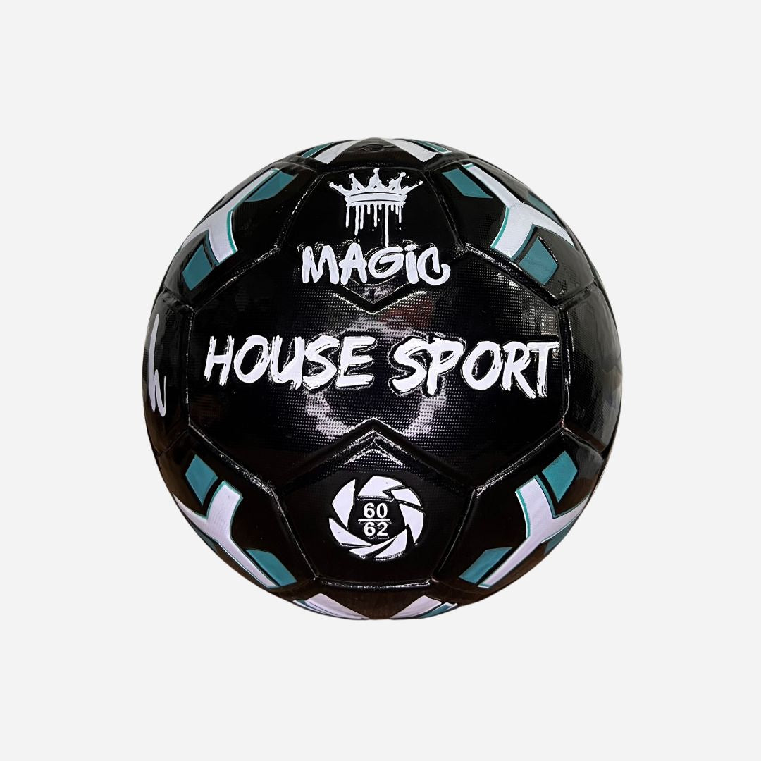 Balón de Micro Fútbol Profesional - House Sport | Colección Magic Negro x Turquesa