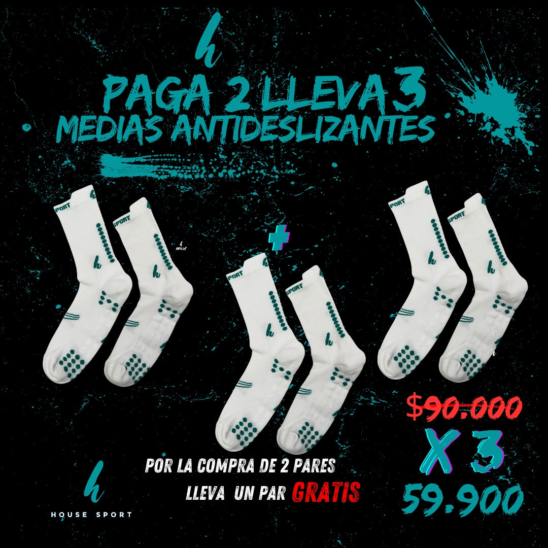 COMBO MEDIAS ANTIDESLIZANTES