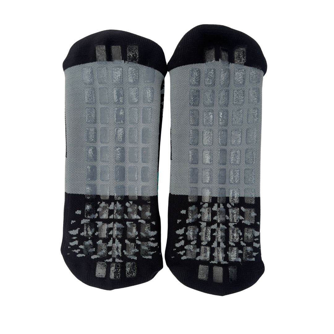 Media Técnica Antideslizante Negro x gris HOUSE SPORT