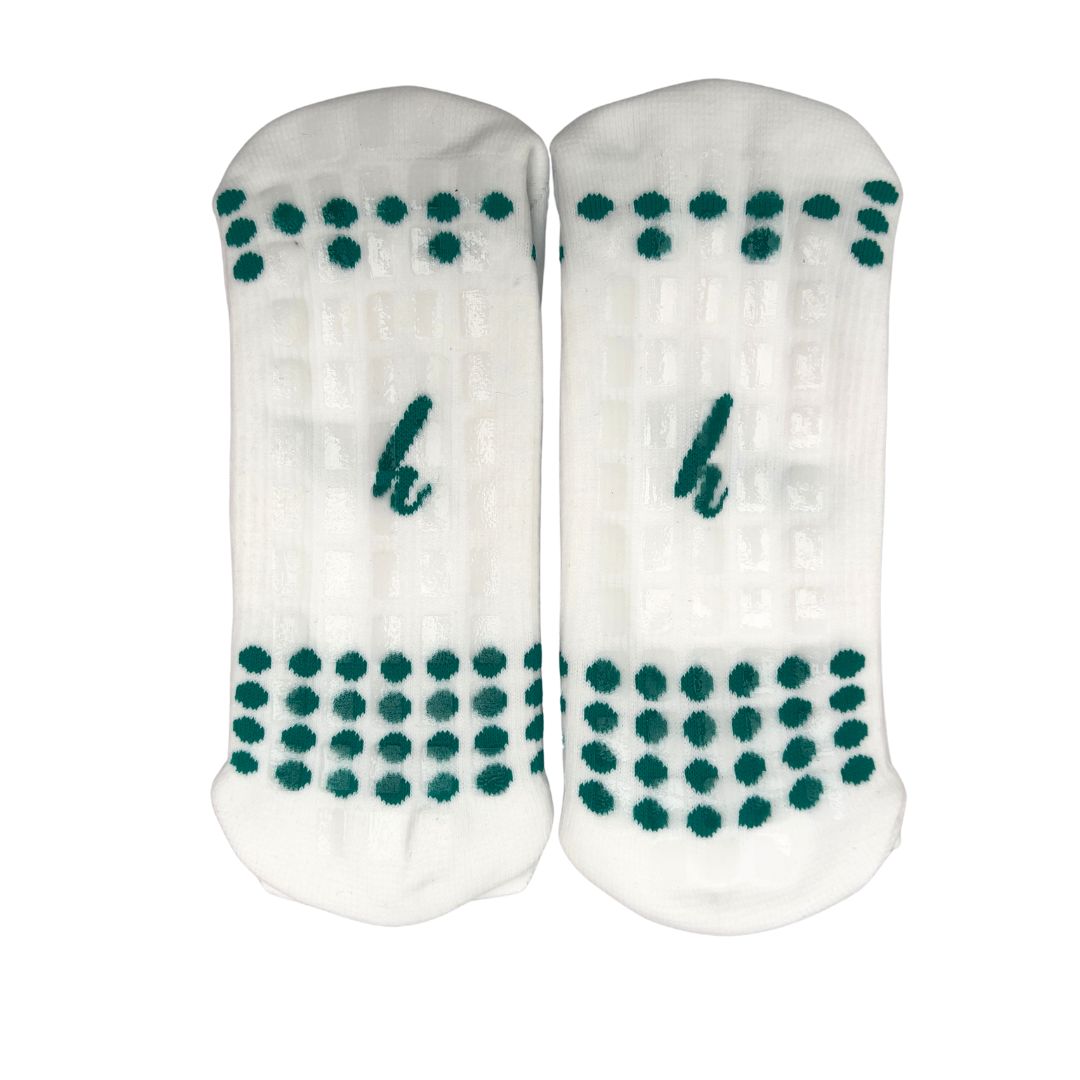 Media Técnica Antideslizante Blanca x puntos HOUSE SPORT