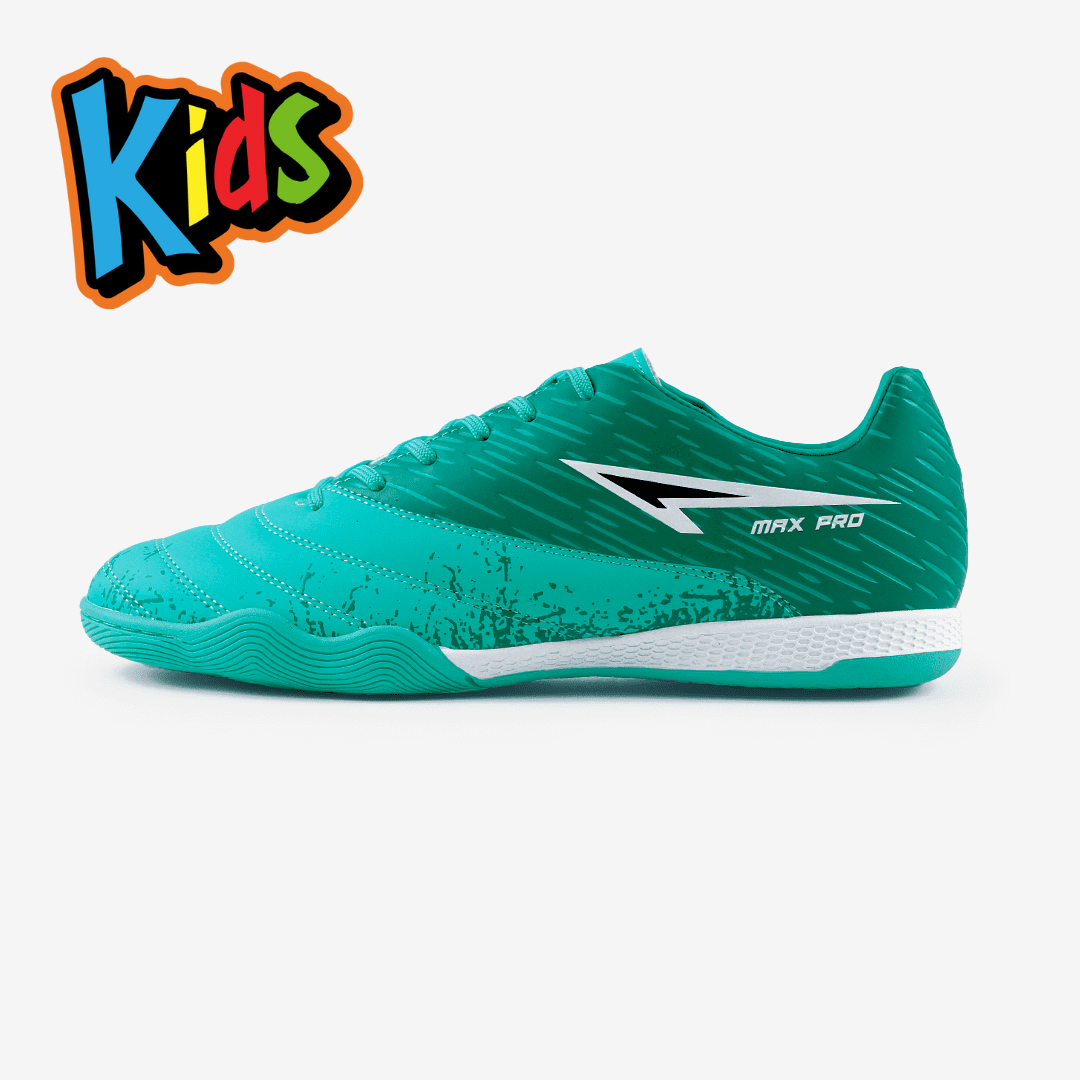 ZAPATILLAS TENIS GUAYOS MICROFUTBOL FUTSAL PARA NIÑOS PRO TURQUESA