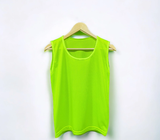 PETO EN MALLA AMARILLO NEON