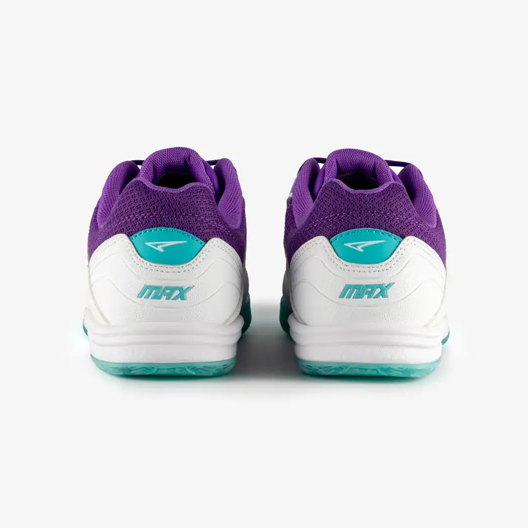 ZAPATILLAS FUTBOL SALA / MICROFUTBOL DRAGON BLANCO X MORADO