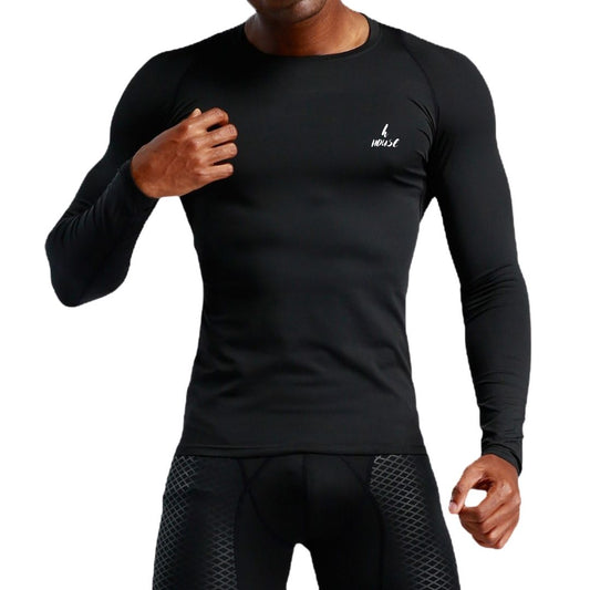 LYCRA MANGA LARGA NEGRO HOUSE SPORT