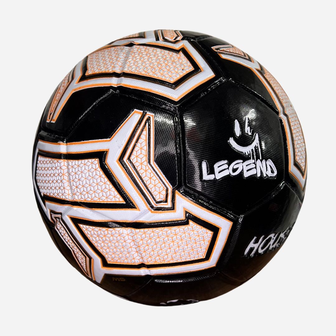 Balón de Fútbol Profesional - House Sport | Colección Legend Negro x Naranja