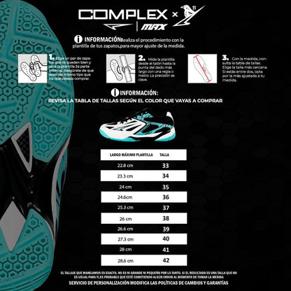 ZAPATILLAS COMPLEX FUTSAL – MICROFUTBOL (UNIDADES LIMITADAS)