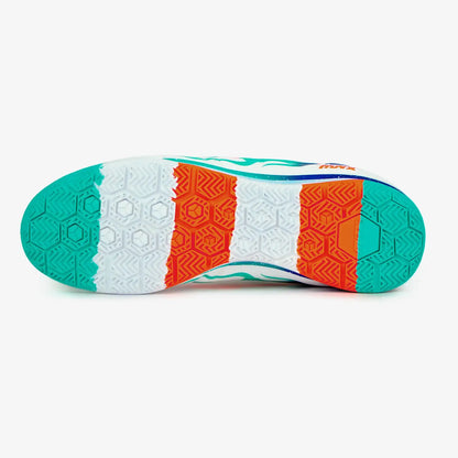 ZAPATILLAS BARRIO BLANCO X AGUAMARINA FUTSAL - MICROFUTBOL