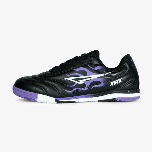 ZAPATILLAS BARRIO NEGRO X MORADO FUTSAL - MICROFUTBOL