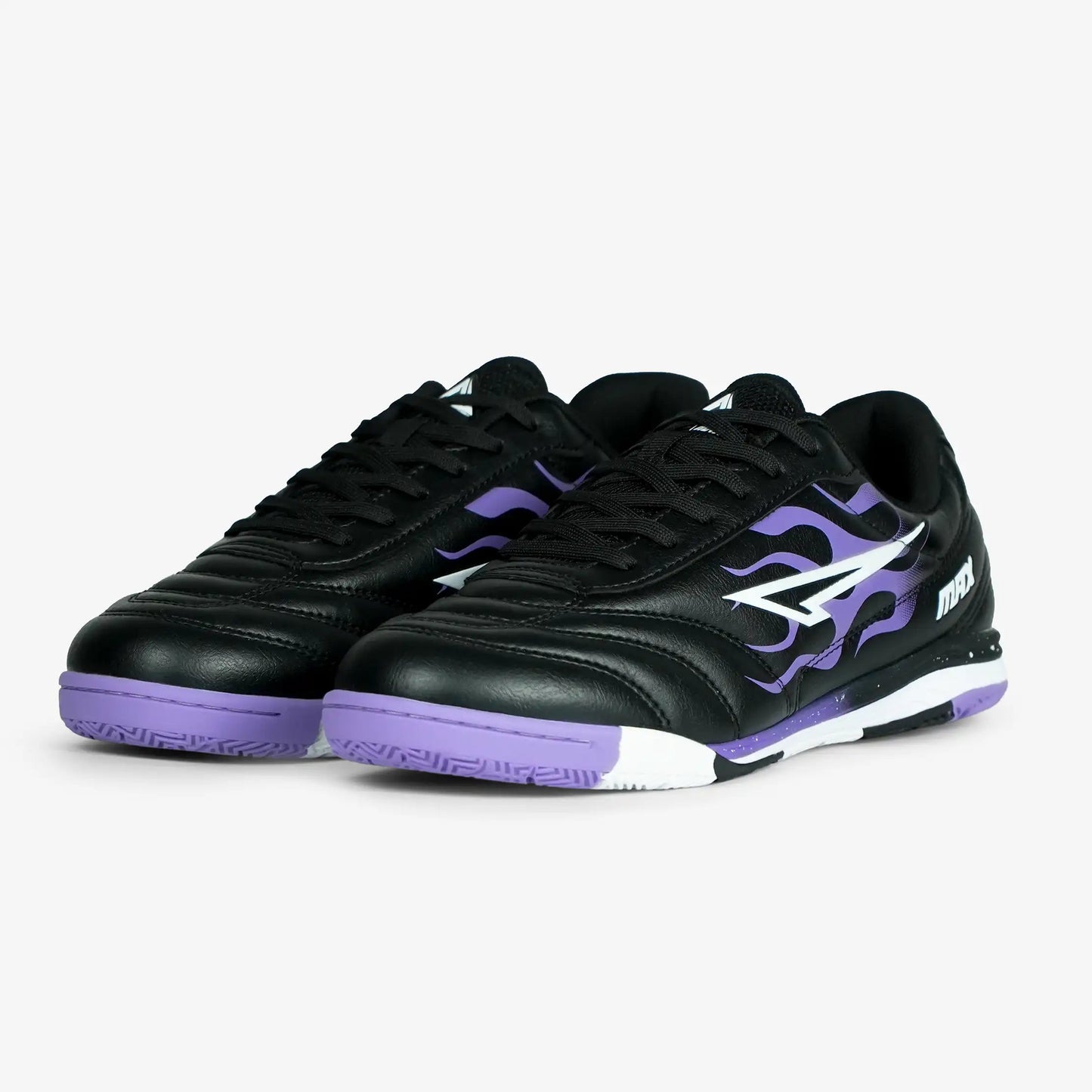 ZAPATILLAS BARRIO NEGRO X MORADO FUTSAL - MICROFUTBOL