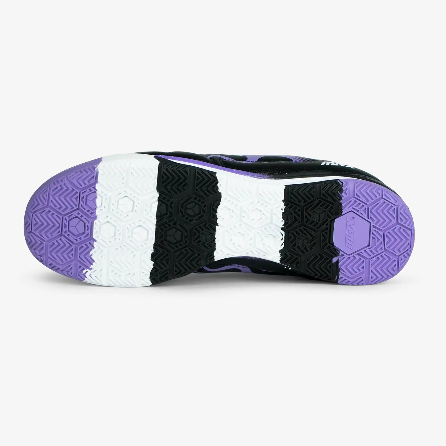 ZAPATILLAS BARRIO NEGRO X MORADO FUTSAL - MICROFUTBOL
