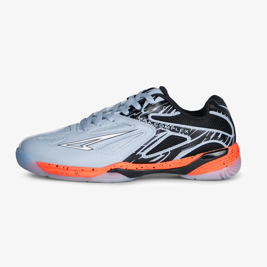 ZAPATILLAS COMPLEX GRIS X NARANJA FUTSAL - MICROFUTBOL