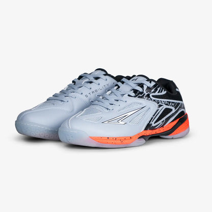 ZAPATILLAS COMPLEX GRIS X NARANJA FUTSAL - MICROFUTBOL
