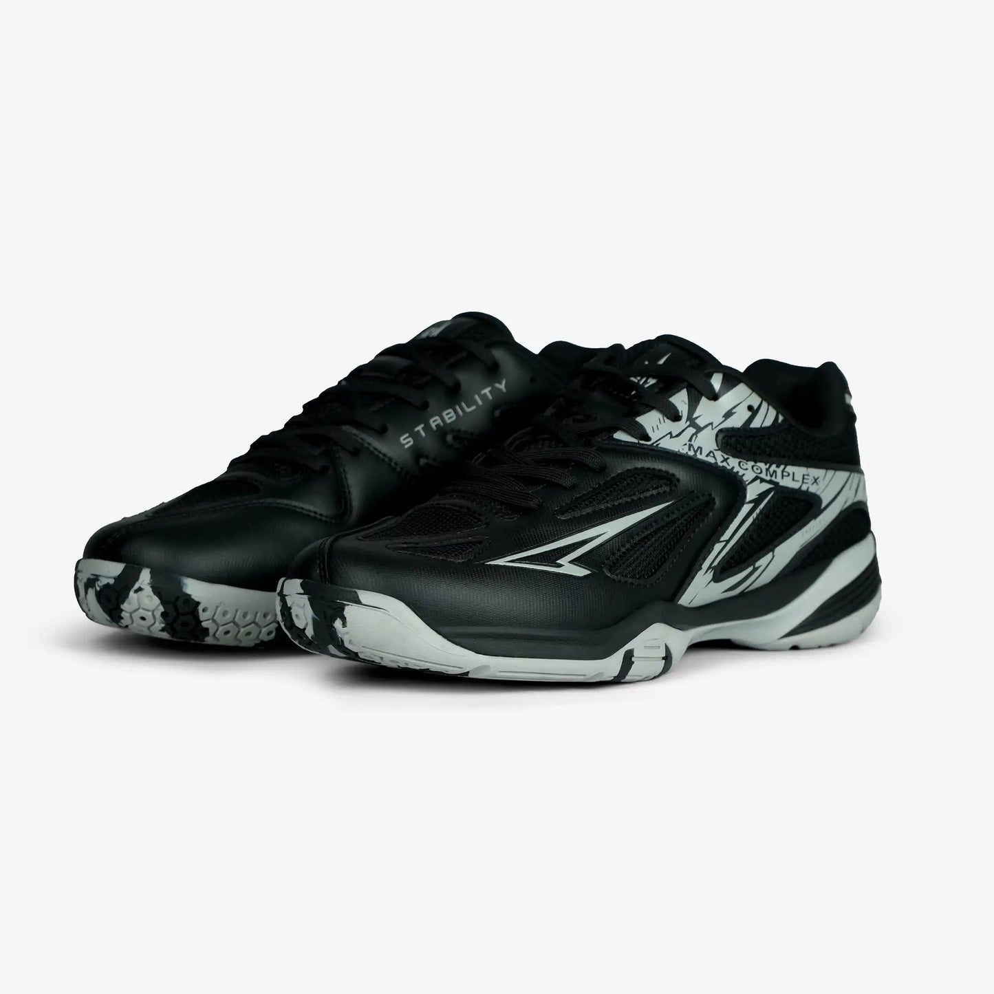 ZAPATILLAS COMPLEX NEGRO GRIS FUTSAL - MICROFUTBOL