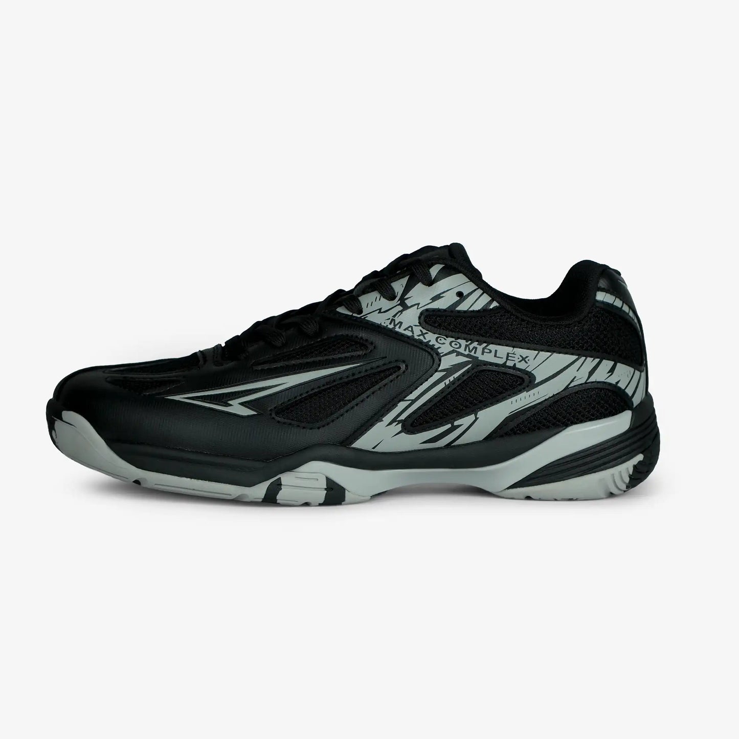 ZAPATILLAS COMPLEX NEGRO GRIS FUTSAL - MICROFUTBOL