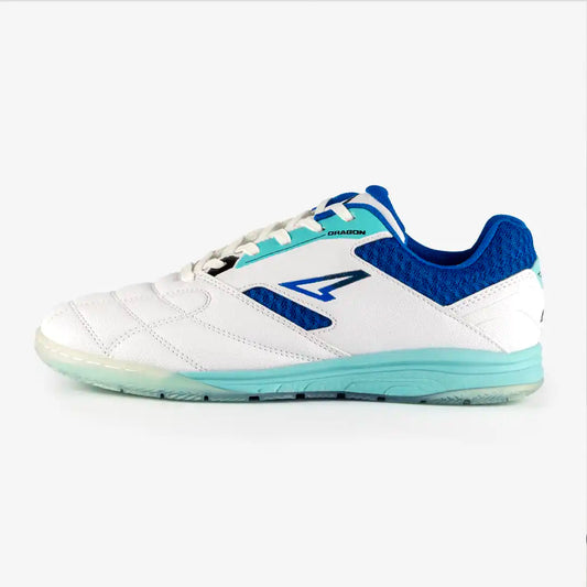 ZAPATILLAS FUTBOL SALA / MICROFUTBOL DRAGON BLANCO X AZUL