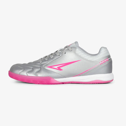 ZAPATILLAS FUTBOL SALA / MICROFUTBOL LEGEND PLATEADO X ROSADO