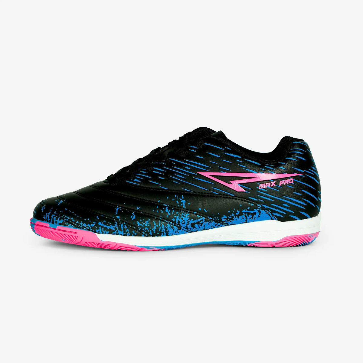 ZAPATILLAS MAX PRO NEGRO X FUCSIA GUM-X | MICROFÚTBOL / FUTSAL