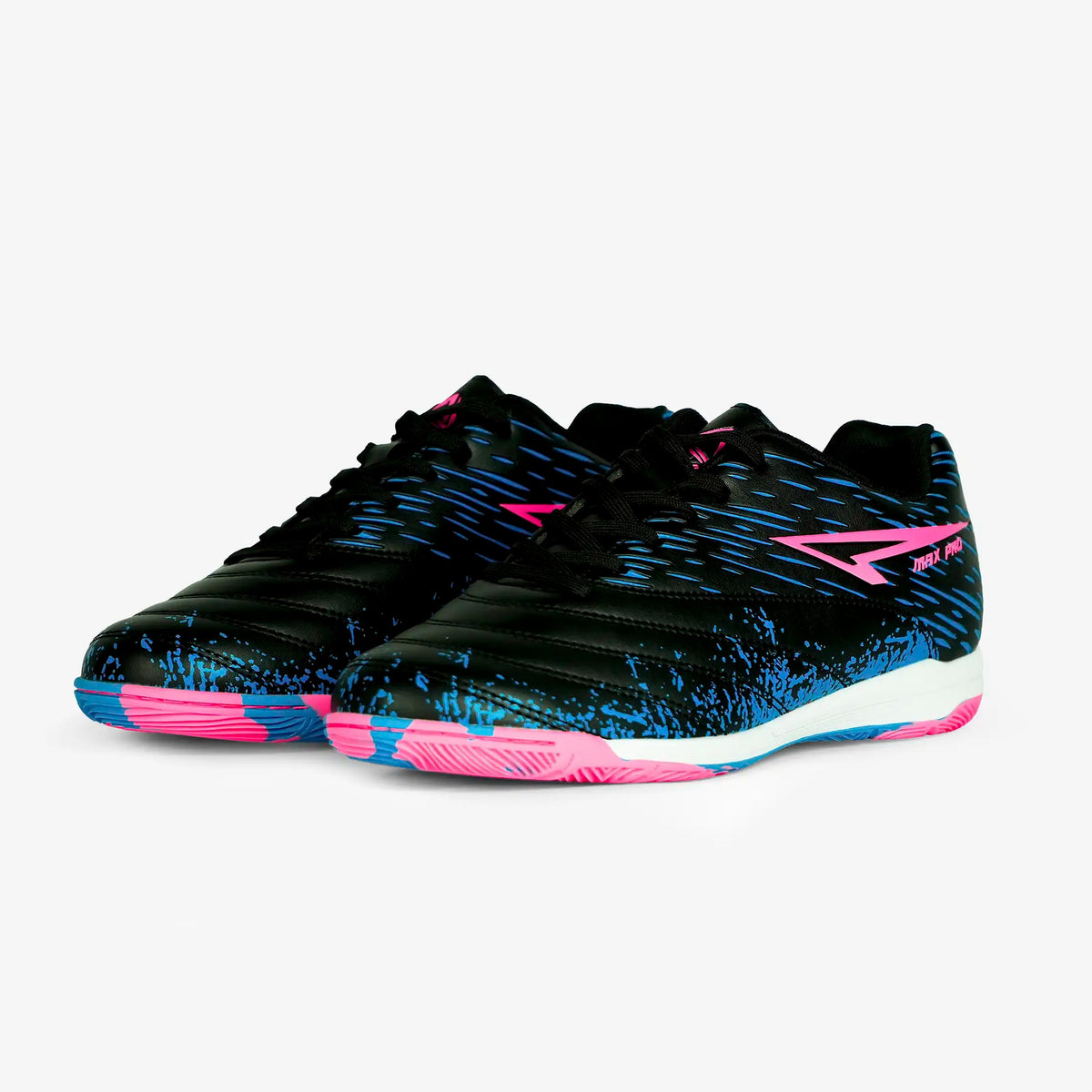 ZAPATILLAS MAX PRO NEGRO X FUCSIA GUM-X | MICROFÚTBOL / FUTSAL