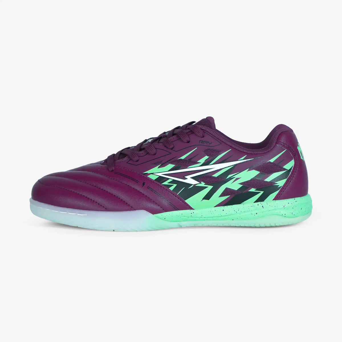 ZAPATILLAS RAY MORADO X VERDE  FUTBOL SALA / MICROFUTBOL