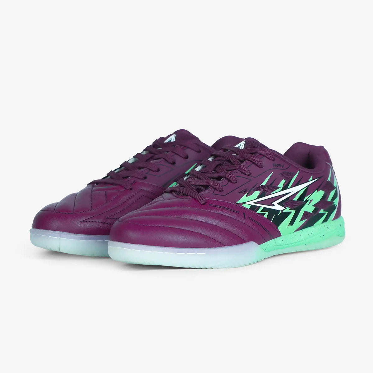 ZAPATILLAS RAY MORADO X VERDE  FUTBOL SALA / MICROFUTBOL