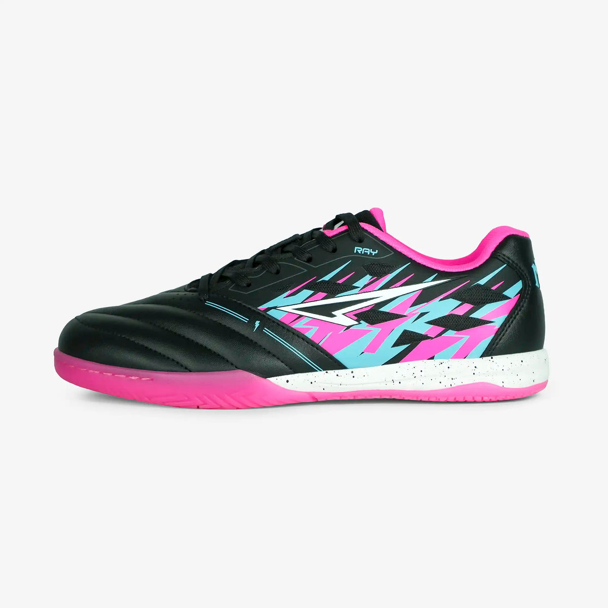ZAPATILLAS RAY NEGRO X FUCSIA FUTBOL SALA / MICROFUTBOL