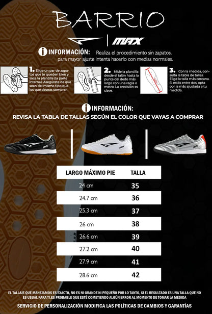 ZAPATILLAS FUTBOL SALA / MICROFUTBOL BARRIO X ALEXANDER 00
