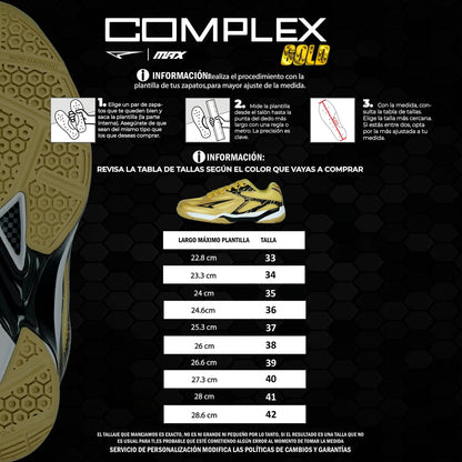 ZAPATILLAS COMPLEX GOLD FUTSAL - MICROFUTBOL