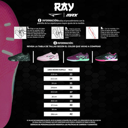 ZAPATILLAS RAY ROSE  FUTBOL SALA / MICROFUTBOL