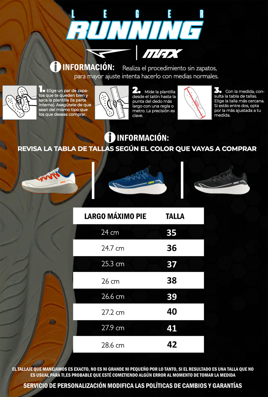 ZAPATILLAS MAX RUNNING LEGER AZUL OSCURO